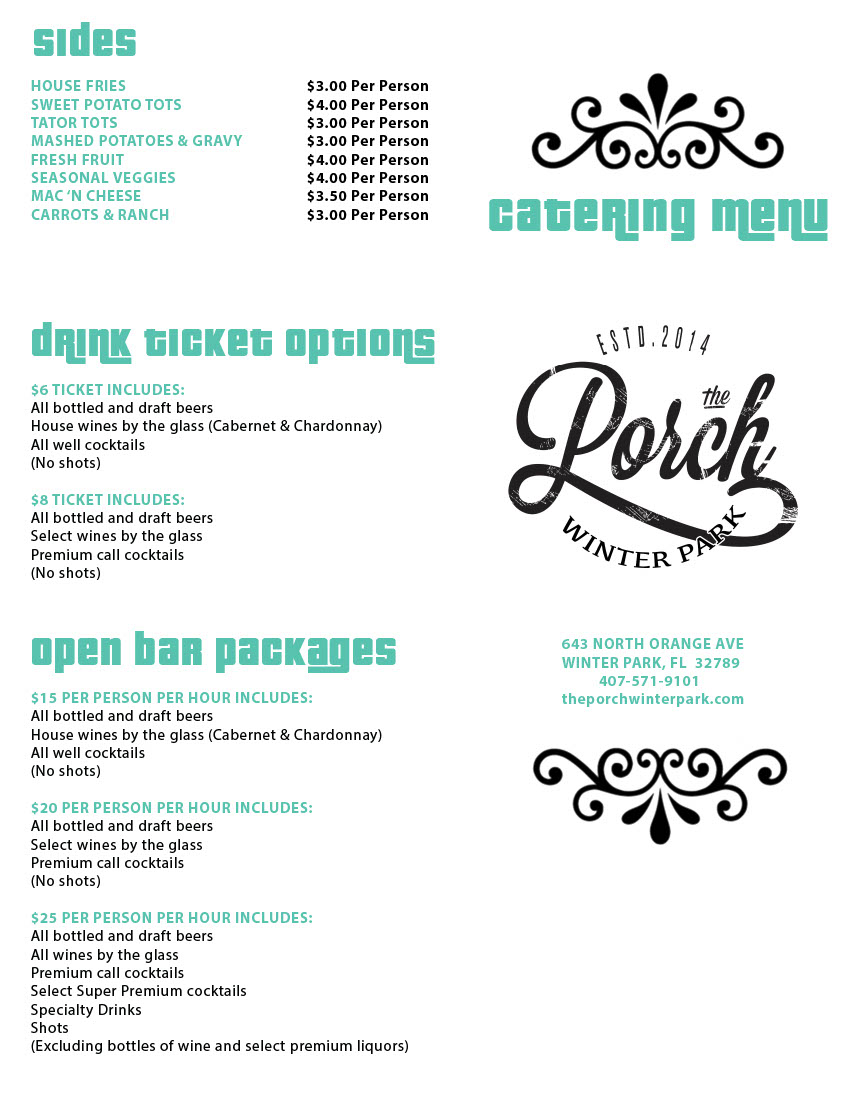 Catering Menu 01