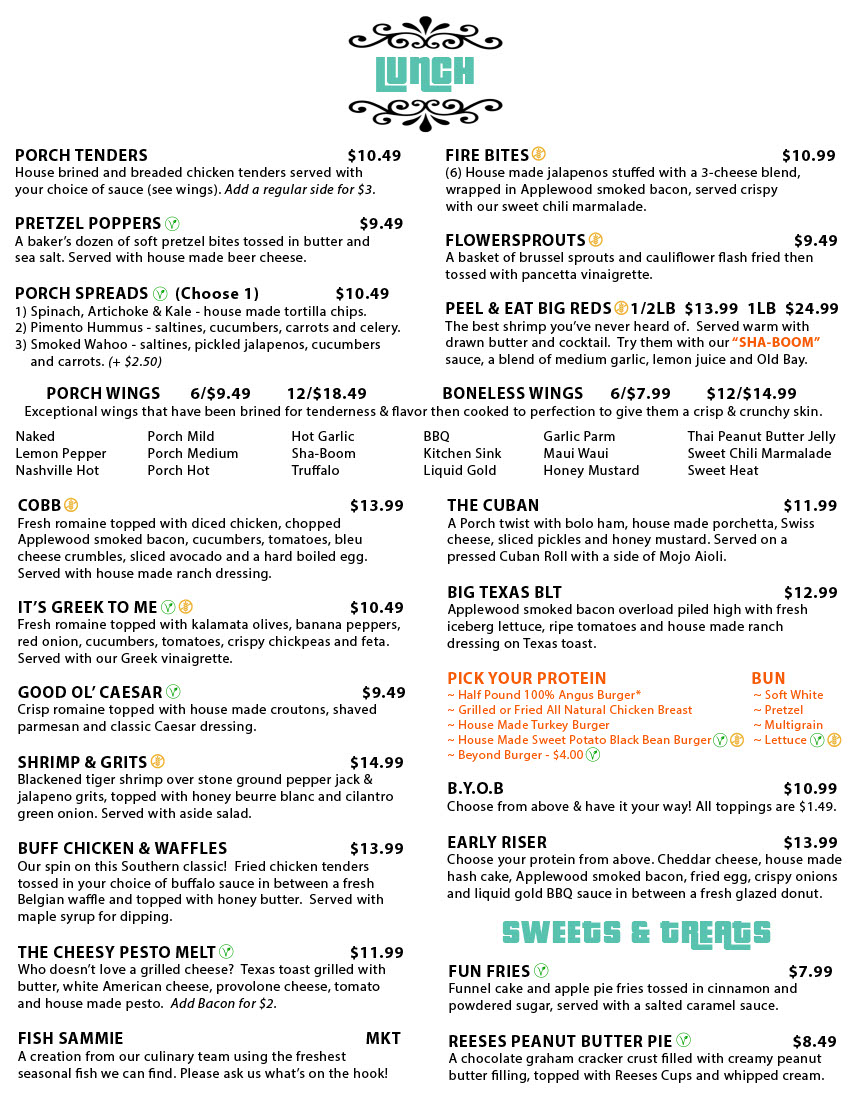 Lunch Menu